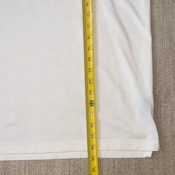 Travis Mathew Mens XL White Short Sleeve Golf Polo Shirt Performance Top - Picture 7 of 11